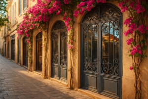 Puertas metálicas con cristal que ofrecen seguridad y luz