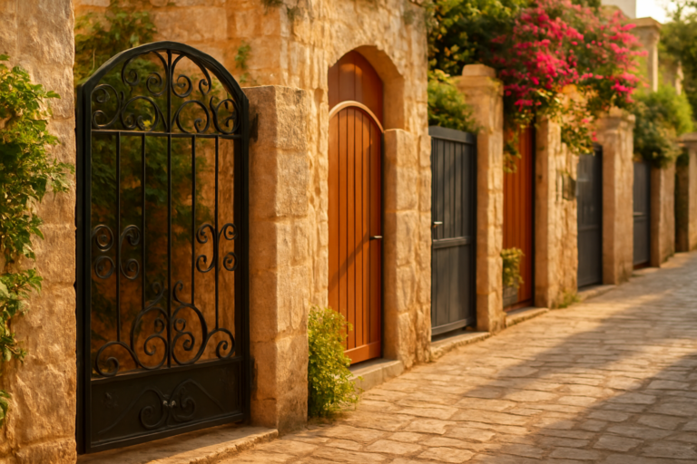 Diseño de puertas peatonales de metalistería con estilo